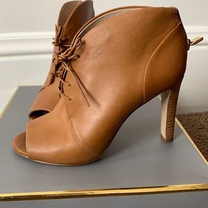 Faux leather, Brown Peep-toe Louis et Cie Heels